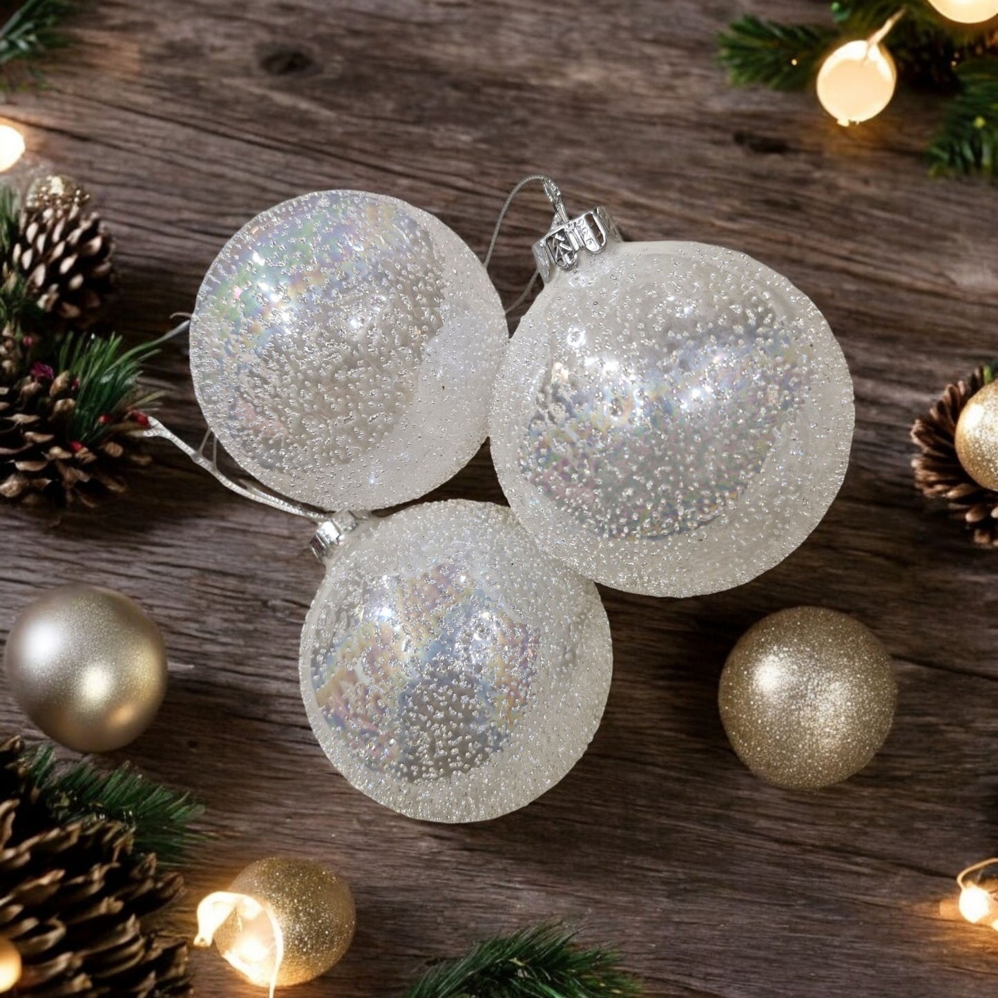 Radiant Transparent Color Christmas Ornament - Timeless Beauty for Your Tree, Stunning Holiday Decor Piece