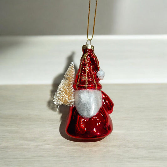 Charming Santa Gonk Bauble - A whimsical and fun holiday ornament perfect for adding festive cheer to your Christmas tree decor. Bring joy and a touch of personality to your seasonal decorations!