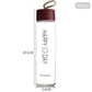 Stylish Frostglass water bottle burgandy 350ml