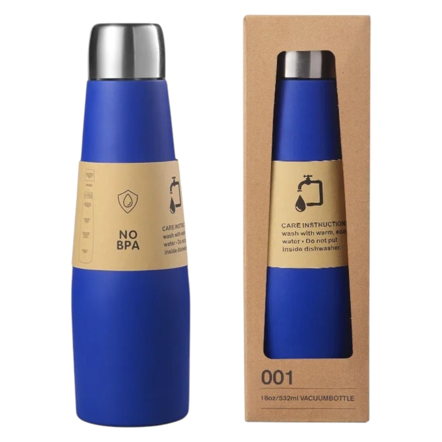 Hydrosteel 500ml Water Bottle blue