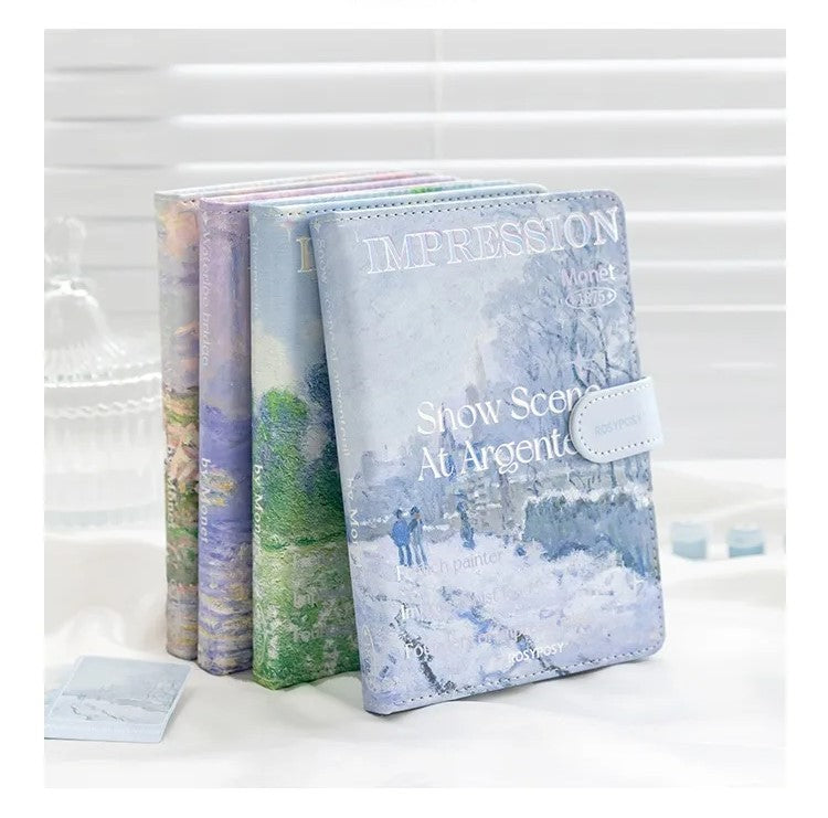 Rosyposy Waterlook Bridge Snow journal Pu leather notebook stationery travel journal