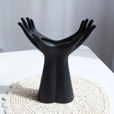 Dual Hand Handmade Ceramic Vase For Centerpiece Ceramics