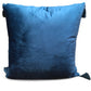 Velvet Shimmer Cushion 45.7x45.7cm Blue – Luxurious Decorative Pillow for Home Décor