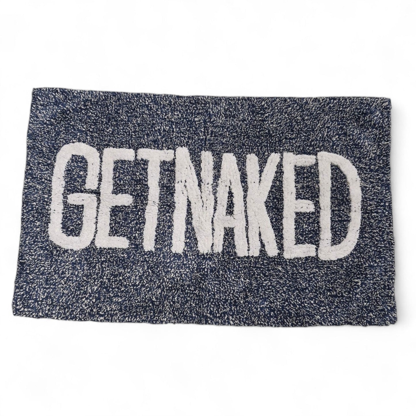 BLUE NAKED Bathmat 50x80cm – 100% Cotton, Soft, Absorbent, and Anti-Slip – Perfect for Bathroom or Bedroom, Machine Washable & Quick-Dry