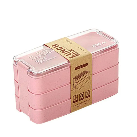 Triple Wheat Sustainable lunch box Pink 900ml