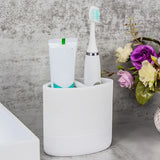 Pure Elegance resin toothbrush holder white