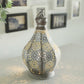 Moroccan-style vintage battery-operated lamp – decorative outdoor/indoor battery-powered lantern with intricate design, warm ambient lighting for home décor, patio, weddings, and festive occasions, portable and elegant.