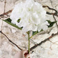 White Hydrangea Silk Flowers - Realistic Artificial Hydrangea Bouquet for Home Decor, Wedding Arrangements, Centerpieces, Floral Displays & DIY Crafts – Faux Hydrangea Stems with Lifelike Petals & Vibrant Colors