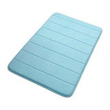 Memory Foam non slip bathroom mat 60x90cm Blue