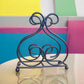 Classic Charm Black Iron Napkin Holder - Elegant Tabletop Accessory for Dining and Entertaining