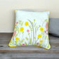 SPRING PRINTED FLORAL CUSHION 45x45CM - Elegant Decorative Cushion with Fresh Spring-Inspired Floral Design - Soft, Lightweight & Comfortable - Ideal for Sofas, Beds, Chairs - Easy Care & Maintenance