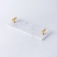 Bathroom Accessories Marble Soap Draining Tray Supplies Bathroom Decor Shower white