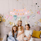Princess Happy Birthday Banner - Elegant Party Decoration with Royal Princess Theme - Perfect for Kids' Birthday Celebrations, Fairy Tale Parties, and Special Occasions - Easy to Hang and Reusable