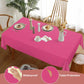 100% Cotton Pastoral Tablecloth – 130x300cm, Pink, Soft & Durable, Farmhouse Dining Table Cover, Rustic Boho Style, Machine Washable, Perfect for Home, Weddings, Parties & Holiday Decorations
