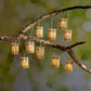 Christmas light outdoor decorative – 10-bulb natural bamboo patio lights, bamboo woven decorative string lights for holiday, garden, backyard, and festive home décor