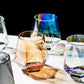 300ml hexagonal glass – stylish and unique design with a distinctive hexagonal shape, perfect for serving beverages like water, juice, or cocktails, made from durable glass, ideal for home, bars, or special occasions.