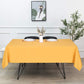 100% Cotton Pastoral Tablecloth – 130x250cm, Golden Yellow, Soft & Durable, Farmhouse Dining Table Cover, Rustic Boho Style, Machine Washable, Perfect for Home, Weddings, Parties & Holiday Decorations