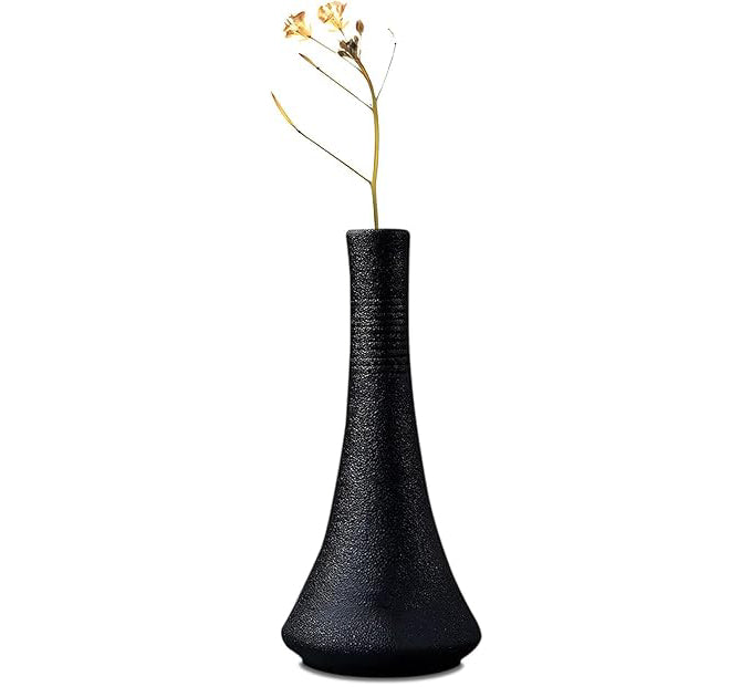 Japanese style black ceramic Small flower Vase Home Décor