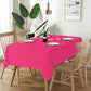100% Cotton Pastoral Tablecloth – 130x250cm, Pink, Soft & Durable, Farmhouse Dining Table Cover, Rustic Boho Style, Machine Washable, Perfect for Home, Weddings, Parties & Holiday Decorations
