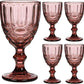 Pink French Vintage Wine Glass – Elegant Crystal Stemware – Classic Design with Soft Pink Hue – Perfect for Serving Wine, Cocktails, or Special Occasions – Timeless, Sophisticated Addition to Your Glassware Collection