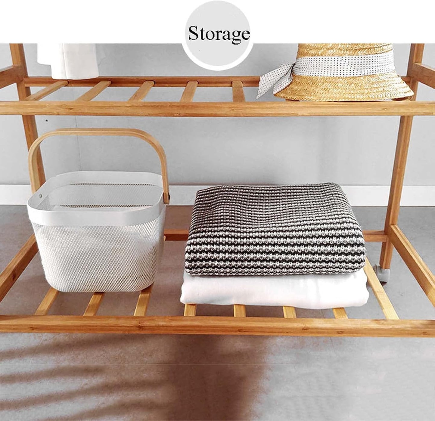 Multi-Functional Storage Rack - Versatile Organizer for Living Room, Kitchen, and Bedroom - Ideal for Storing Sundries, Vegetables, Fruits, and Clothes - Sturdy, Space-Saving, and Easy to Assemble