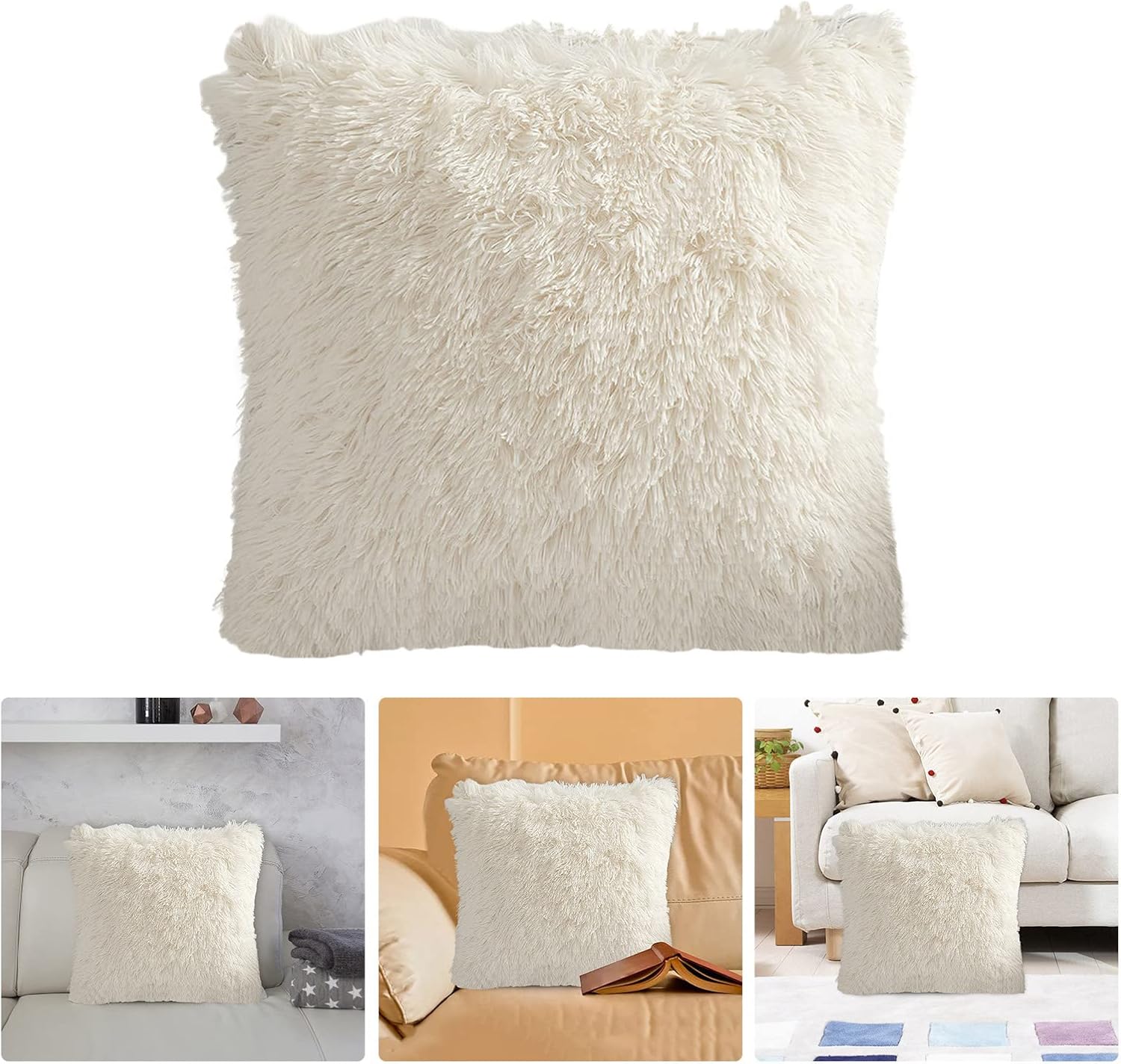 Real wool cushion 40×40cm  – one-sided genuine wool with soft insert, warm, breathable, and ultra-comfortable, perfect for sofas, chairs, and home décor, adding a cozy and elegant touch to any space.