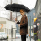 Travel windproof black umbrella – compact and durable design, perfect for protection against rain and wind, features a strong, wind-resistant frame, easy to fold and store, ideal for travel, daily use, and outdoor activities.