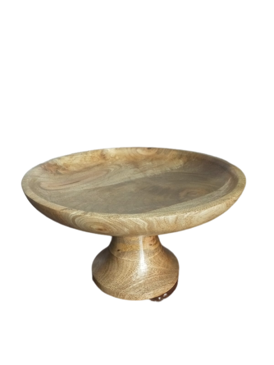 Rustic Splendour Wooden Cake Stand - Handcrafted Elegance for Dessert Delights - Perfect for Showcasing Cakes, Cupcakes, and Pastries - Durable, Natural Wood Design Adds a Touch of Charm to Weddings, Parties, and Special Occasions