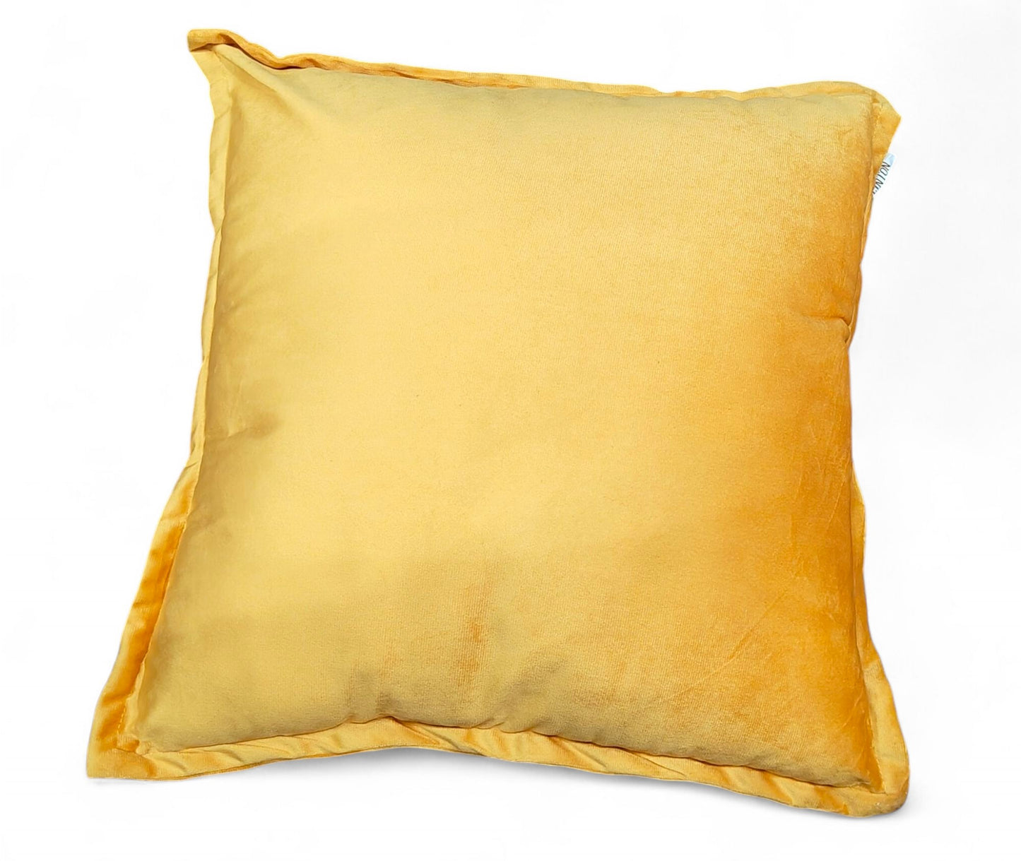 Crushed Velvet Cushion Yellow 45x45cm – Luxurious Decorative Pillow for Vibrant Home Accents