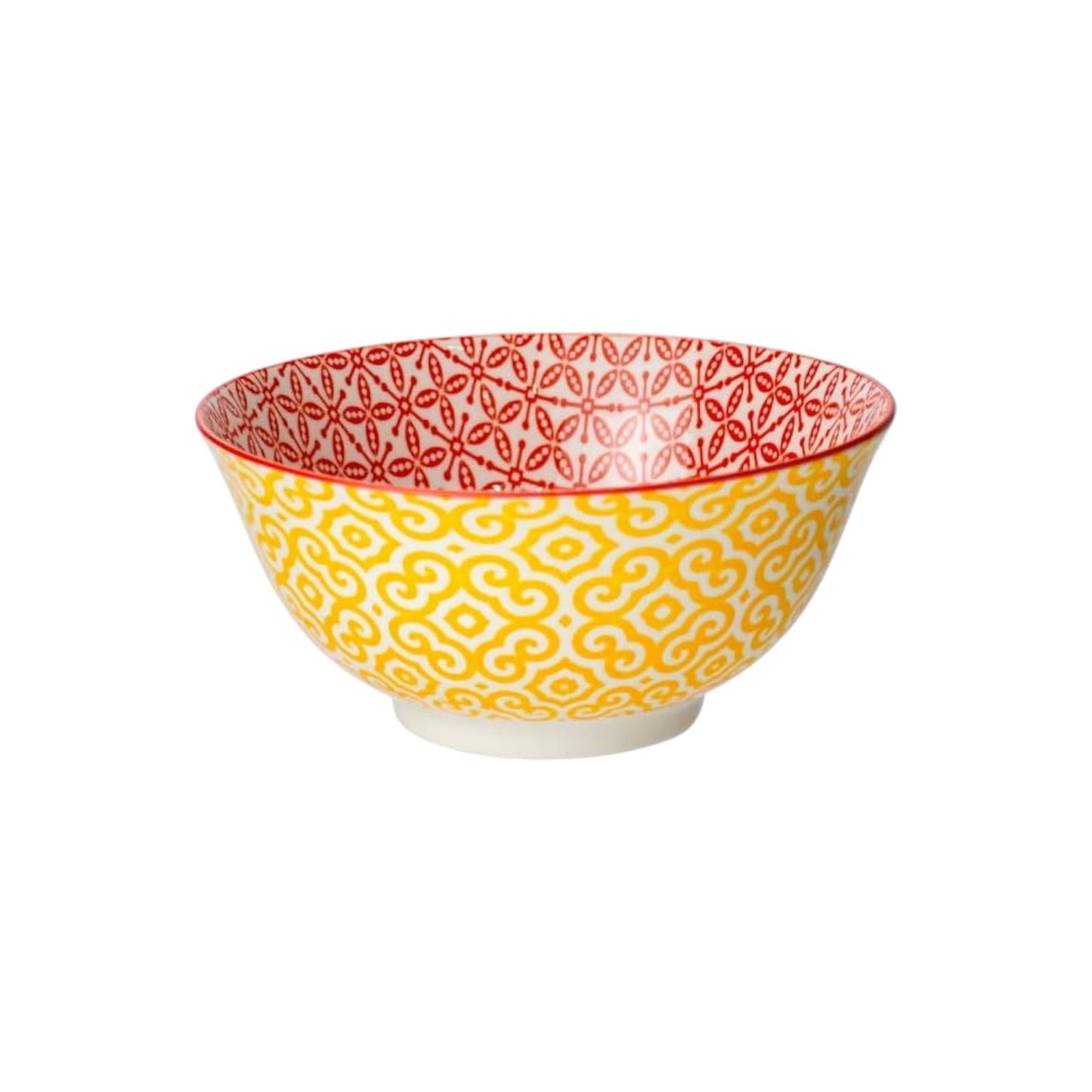 Ornaments bowl 15.2cm Red/Yellow