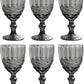 Gray French Vintage Wine Glass – Elegant Crystal Stemware – Classic Design with Soft Gray Hue – Perfect for Serving Wine, Cocktails, or Special Occasions – Timeless, Sophisticated Addition to Your Glassware Collection