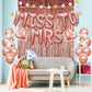 MISS TO MRS Foil Balloon - Elegant Mylar Balloon for Bridal Showers, Bachelorette Parties, and Wedding Celebrations - Durable, Helium-Compatible, and Easy to Inflate - Perfect Party Decoration