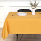 100% Cotton Pastoral Tablecloth – 130x250cm, Golden Yellow, Soft & Durable, Farmhouse Dining Table Cover, Rustic Boho Style, Machine Washable, Perfect for Home, Weddings, Parties & Holiday Decorations