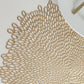 Romantic PVC Rose Gold Plastic Placemats for Kitchen Dining Table Decorative Table Mats for Home Décor and Elegant Dining Settings Heat-Resistant Waterproof Table Mats with Stylish Rose Gold Finish