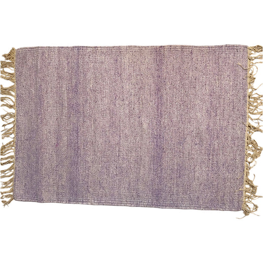 PAKRI PURPLE Rug 50x90cm - Handwoven Wool & Cotton Blend, Luxurious & Durable - Perfect for Living Room, Bedroom, or Entryway - Eco-Friendly, Soft Texture, Easy to Clean, Stylish Purple Accent