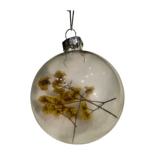 Opulent Gold Dust Ornament - Add a sparkling and luxurious touch to your Christmas tree this holiday season with this exquisite ornament. Its shimmering gold dust design enhances any festive decor beautifully.