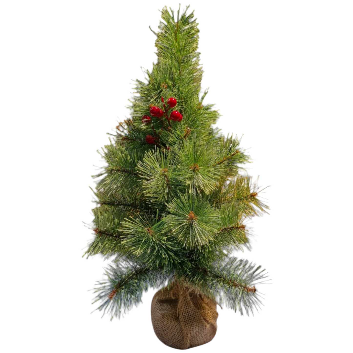 Pine Needle Christmas Tree 60cm - Compact Artificial Tree for Festive Holiday Decor