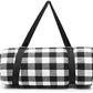 Black/White Checkered Picnic Blanket 200x200cm