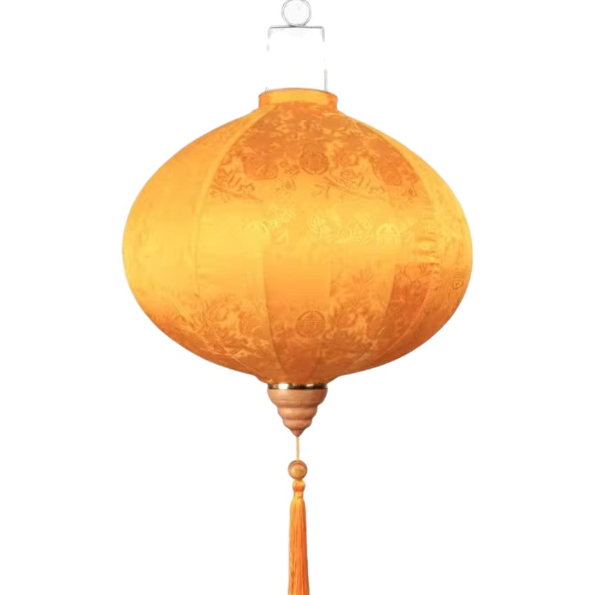 40cm,yellow circular Silk Lantern