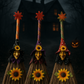 Witches Broom Halloween Decoration – Spooky Rustic Witch Broomstick – 90 cm Prop for Cosplay, Haunted House & Party Décor – Classic Halloween Accessory for Indoor & Outdoor Display