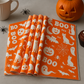 Halloween Paper Party Tableware Set – 12 Paper Cups (7.5x8.5x5.3cm), 12 Paper Plates (7-inch), 20 Paper Napkins (33x33cm) – Spooky Disposable Table Decor for Halloween Parties & Celebrations