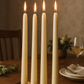 White Stick Candle 25 cm (4 Pack) - Premium Natural Wax, Clean Burn, and Long-Lasting Fragrance - Elegant Minimalist Design for Modern Home Décor, Candlestick Holders, and Special Occasions