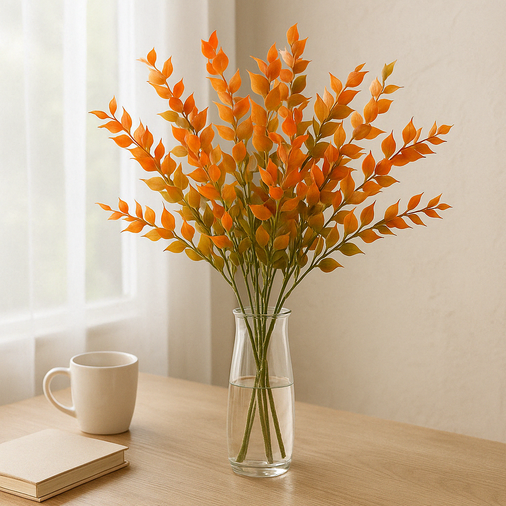 Artificial Eucalyptus Bouquet Plastic Greenery Shrubs Realistic Fake Eucalyptus Leaves for Home Décor Wedding Arrangements Centerpieces and Floral Displays Lifelike Faux Eucalyptus with Flexible Stems and Vibrant Greenery
