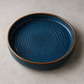 7-Inch Blue Flambe Water Ripple Plate - Unique Ceramic Plate with Elegant Water Ripple Design and Flambe Glaze - Perfect for Appetizers, Desserts, and Special Occasions - Durable and Stylish