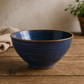 7-Inch Blue Flambe Ramen Bowl - Stylish Ceramic Bowl with Unique Flambe Glaze and Water Ripple Design - Perfect for Ramen, Noodles, Soups, and More - Durable, Elegant, Ideal for Everyday Use
