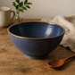 7-Inch Blue Flambe Ramen Bowl - Stylish Ceramic Bowl with Unique Flambe Glaze and Water Ripple Design - Perfect for Ramen, Noodles, Soups, and More - Durable, Elegant, Ideal for Everyday Use
