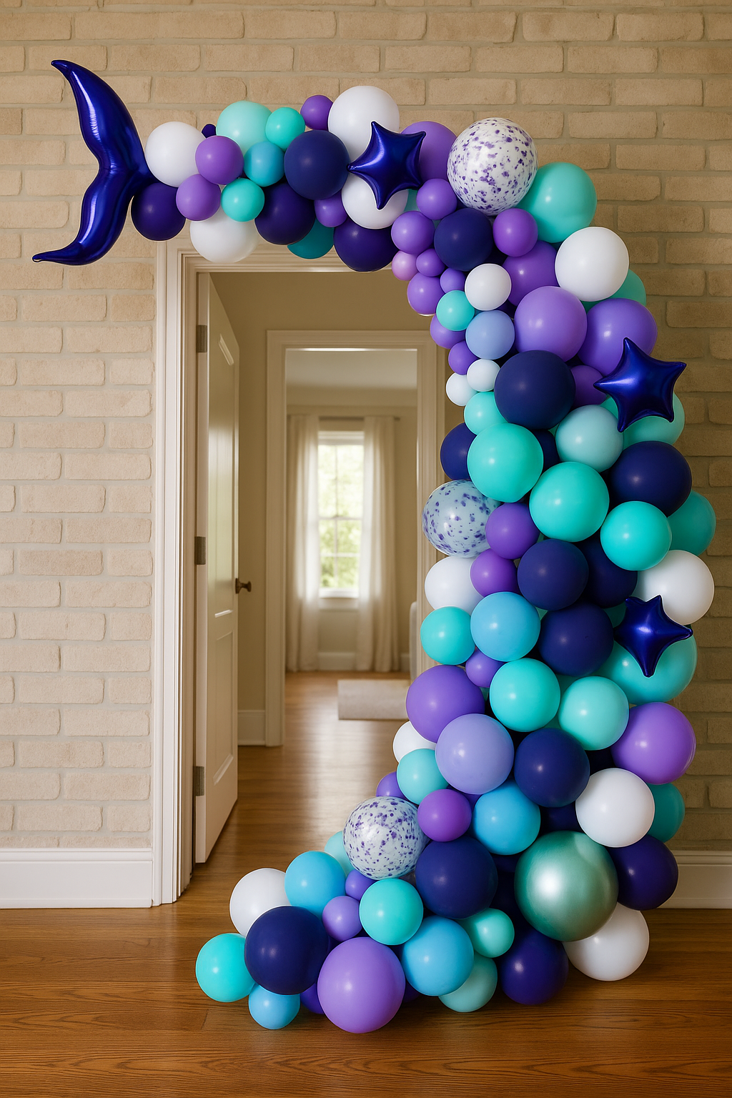 Mermaid Foil Balloon Set - Magical Under the Sea-Themed Party Balloons for Birthdays and Celebrations - Durable, Helium-Compatible, and Easy to Inflate - Perfect for Kids’ Parties and Decor