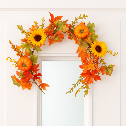 Rustic Sunflower Triple Stem - Realistic Artificial Sunflowers with Natural Rustic Charm - Perfect for Floral Arrangements, Bouquets, and Seasonal Home Décor