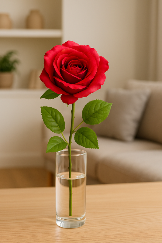 Elegance Rose Stem Beauty 68 cm - Realistic Artificial Rose with Lifelike Petals - Perfect for Floral Arrangements, Bouquets, Wreaths, and Home Décor - Long-Lasting and Low Maintenance