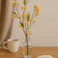 Daphne Spray Cream/Brown (Dry Look) - Realistic Artificial Daphne Stem with Cream and Brown Tones - Perfect for Floral Arrangements, Wreaths, Bouquets, and Home Décor - Long-Lasting and Low Maintenance